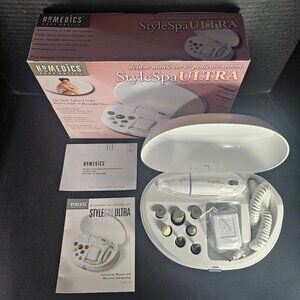 New Homedics Style Spa Ultra Deluxe Manicure Pedicure Kit Model. MAN-200